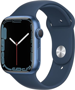 Apple Watch Series 7 MKN83 45mm GPS Blue Aluminum Case with Abyss Blue Sport Band