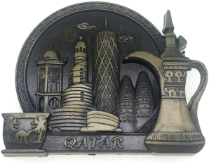 Qatar 3D Metal Refrigerator Magnet