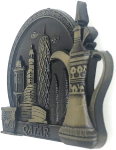 Qatar 3D Metal Refrigerator Magnet