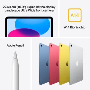 APPLE IPAD 10.9 10TH GEN (WIFI) 256GB SILVER