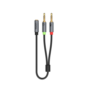 UNITEK Headset Adapter (Dual 3.5mm Plug to 3.5mm Jack) Stereo Audio Cable