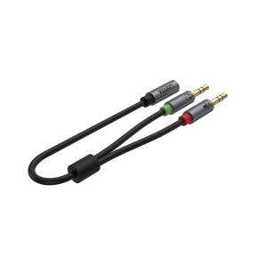 UNITEK Headset Adapter (Dual 3.5mm Plug to 3.5mm Jack) Stereo Audio Cable