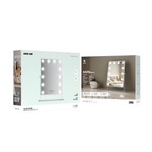 Green Lion Glam Shine Makeup Mirror 9 LED Lights - White