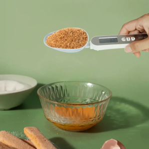 Green Lion Digital Spoon Scale with Precision Measurement Tare Function LCD Display and Extra Spoon