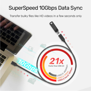 Unitek Full-Featured USB-C Extension Cable with 4K@60Hz
