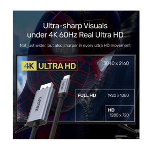 Unitek 4K 60Hz USB-C to DisplayPort 1.2 Cable  2M