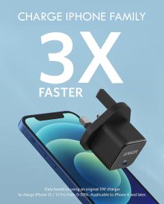 Anker PowerPort III 20W Cube USB-C Charger  Black