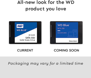 Western Digital 1TB WD Blue 3D NAND Internal PC SSD - SATA III 6 Gb/s, 2.5