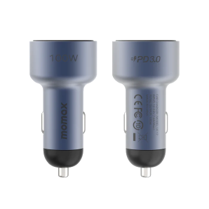 MOMAX MoVe 3-Port Car Charger 100W