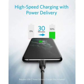 Anker PowerLine III USB-C to Lightning Cable (0.9m/3ft)  Black
