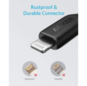 Anker PowerLine III USB-C to Lightning Cable (0.9m/3ft)  Black