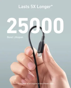 Anker Powerline III USB-A to Lightning Cable 3ft A8812h11  Black