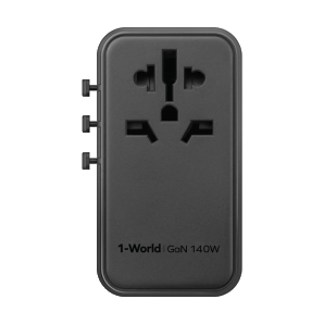 Momax 1-World Universal 4-Port Travel GaN Charger 140W + USB-C Cable