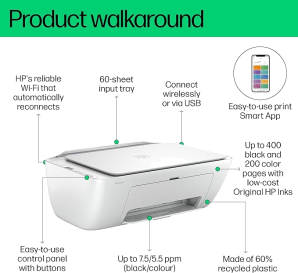 HP All In One DeskJet Ink Advantage Printer 2875