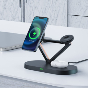 Fast Wireless Charger Desktop Holder AF-E9 3-in
