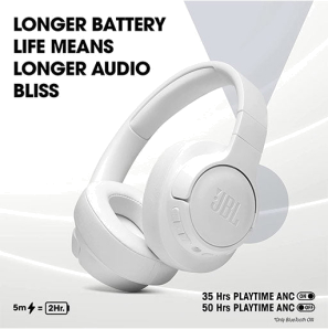 JBL Tune 760NC Lightweight Foldable Over Ear Wireless Headphones