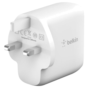 Belkin BOOST?CHARGE Dual USB-C PD GaN Wall Charger 63W  White