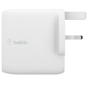 Belkin BOOST?CHARGE Dual USB-C PD GaN Wall Charger 63W  White