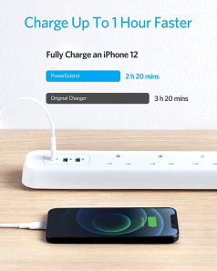 Anker PowerExtend USB 3 Strip with 1 Power Delivery 18W USB-C Port